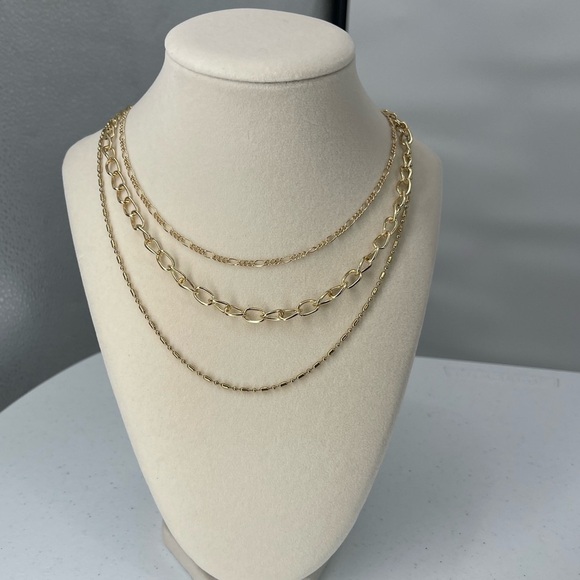 bp Jewelry - BP Brass plum Nordstrom NWT gold tone layered necklace set